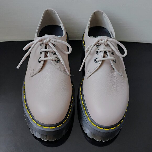 Dr. Martens Men\'s 1461 Quad II Platform Derby in Cool & Unique Vintage Taupe main image 15
